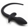 Kinky Puppy Plug Queue de chien silicone 7.5 x 3.1cm Noir